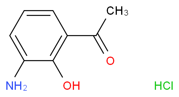 1-(3-amino-2-hydroxyphenyl)ethan-1-one hydrochloride_分子结构_CAS_90005-55-3