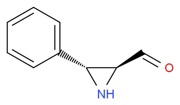 (2S,3R)-3-phenylaziridine-2-carbaldehyde_分子结构_CAS_919101-04-5