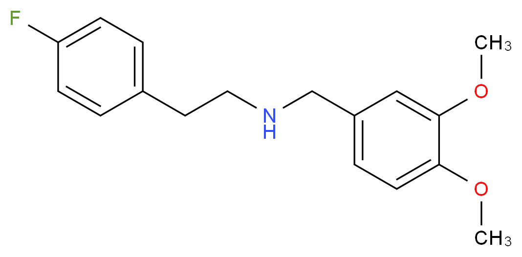 (3,4-dimethoxybenzyl)[2-(4-fluorophenyl)ethyl]amine_分子结构_CAS_355381-83-8)