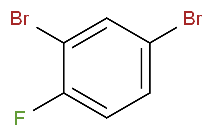 2,4-dibromo-1-fluorobenzene_分子结构_CAS_1435-53-6