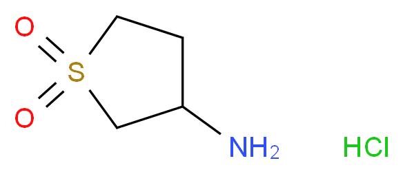 3-Aminotetrahydrothiophene 1,1-dioxide hydrochloride_分子结构_CAS_51642-03-6)