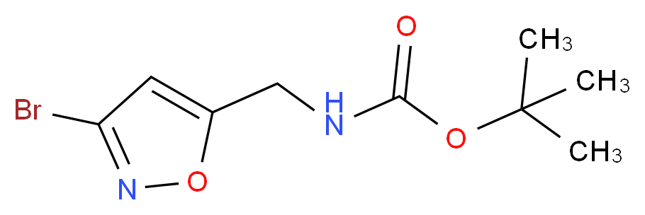 tert-butyl N-[(3-bromo-1,2-oxazol-5-yl)methyl]carbamate_分子结构_CAS_903131-45-3