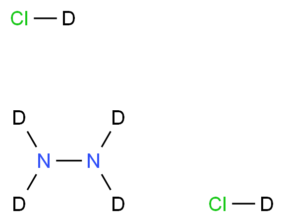 (<sup>2</sup>H<sub>4</sub>)hydrazine; bis(chloro(<sup>2</sup>H))_分子结构_CAS_312623-95-3