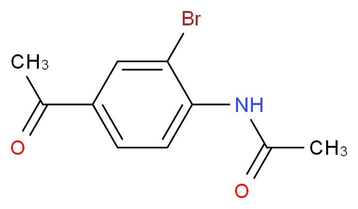 N-(4-acetyl-2-bromophenyl)acetamide_分子结构_CAS_101209-08-9