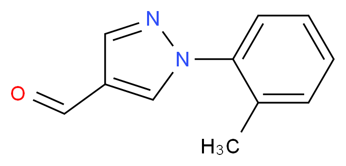 1-(2-methylphenyl)-1H-pyrazole-4-carbaldehyde_分子结构_CAS_75815-74-6