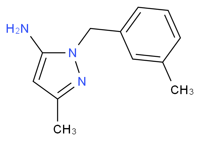 3-methyl-1-(3-methylbenzyl)-1H-pyrazol-5-amine_分子结构_CAS_1015845-95-0)