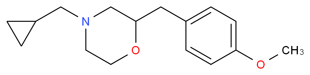4-(cyclopropylmethyl)-2-(4-methoxybenzyl)morpholine_分子结构_CAS_)