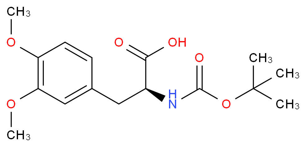 Boc-3,4-dimethoxy-L-phenylalanine_分子结构_CAS_127095-97-0)