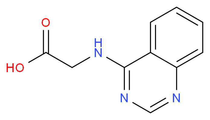 2-[(quinazolin-4-yl)amino]acetic acid_分子结构_CAS_55040-11-4