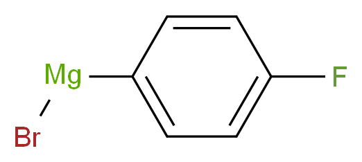 4-Fluorophenylmagnesium bromide, 2M in diethyl ether_分子结构_CAS_352-13-6)