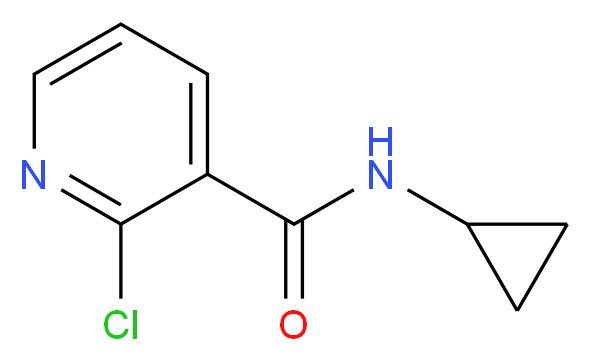 2-Chloro-N-cyclopropylnicotinamide_分子结构_CAS_25764-78-7)