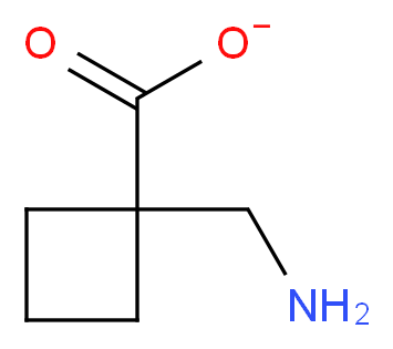 1-(aminomethyl)cyclobutane-1-carboxylate_分子结构_CAS_911060-83-8