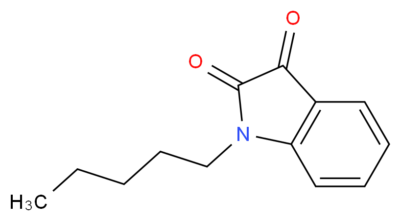 1-Pentyl-1H-indole-2,3-dione_分子结构_CAS_4290-90-8)