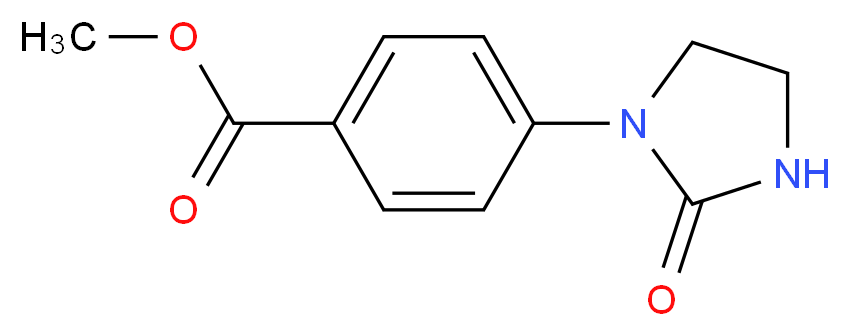 Methyl 4-(2-oxo-1-imidazolidinyl)-benzenecarboxylate_分子结构_CAS_627901-54-6)