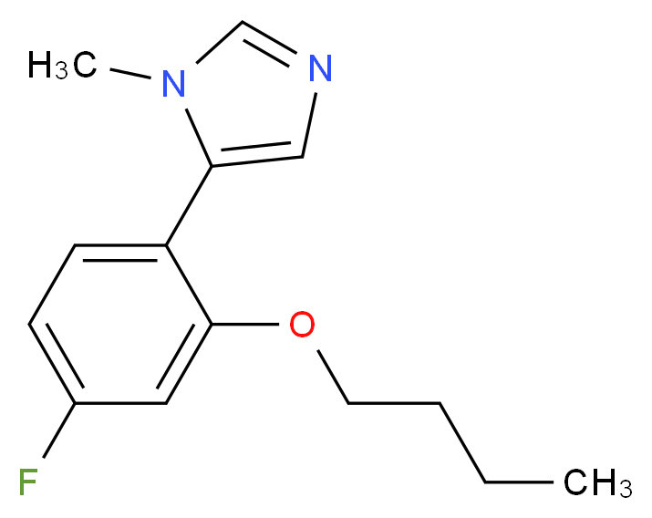 5-(2-butoxy-4-fluorophenyl)-1-methyl-1H-imidazole_分子结构_CAS_)