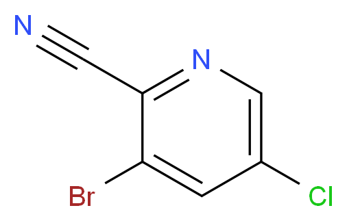 3-Bromo-5-chloropyridine-2-carbonitrile_分子结构_CAS_760207-83-8)