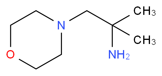 1,1-Dimethyl-2-morpholin-4-yl-ethylamine_分子结构_CAS_6105-75-5)