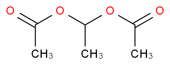 1-(acetyloxy)ethyl acetate_分子结构_CAS_542-10-9