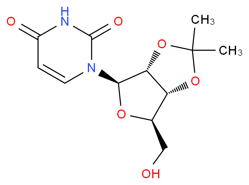 2′,3′-O-Isopropylideneuridine_分子结构_CAS_362-43-6)