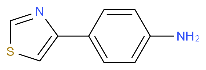 4-(1,3-thiazol-4-yl)aniline_分子结构_CAS_60759-10-6