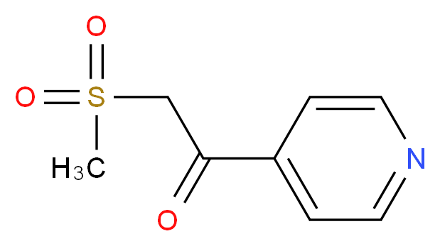 4-(2-Methylsulphonylacetyl)pyridine_分子结构_CAS_)