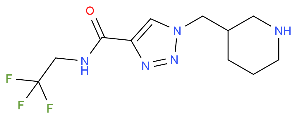 1-(piperidin-3-ylmethyl)-N-(2,2,2-trifluoroethyl)-1H-1,2,3-triazole-4-carboxamide_分子结构_CAS_)
