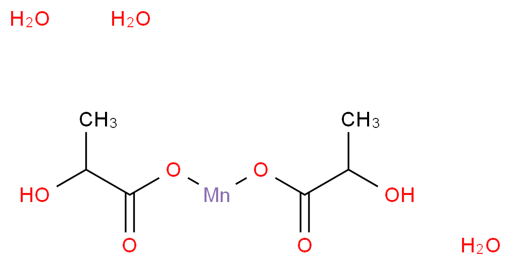 [(2-hydroxypropanoyl)oxy]manganio 2-hydroxypropanoate trihydrate_分子结构_CAS_6505-50-6