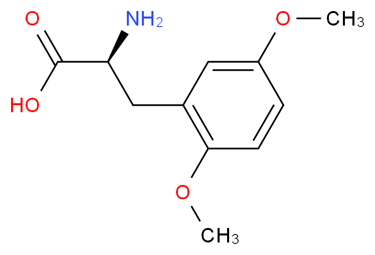 rac-(2R)-2-amino-3-(2,5-dimethoxyphenyl)propanoic acid_分子结构_CAS_91280-31-8