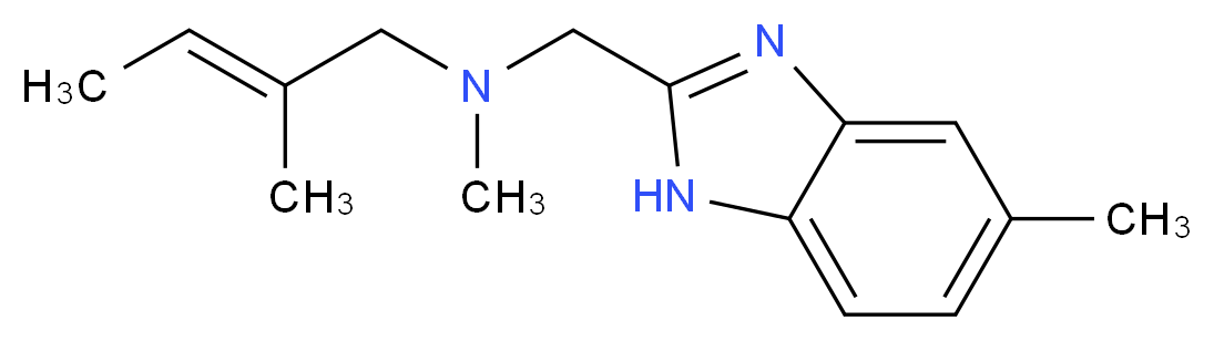 (2E)-N,2-dimethyl-N-[(5-methyl-1H-benzimidazol-2-yl)methyl]but-2-en-1-amine_分子结构_CAS_)