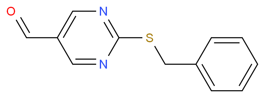 2-(benzylthio)pyrimidine-5-carbaldehyde_分子结构_CAS_915920-15-9)