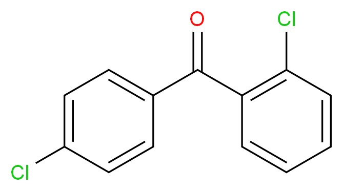 (2-chlorophenyl)(4-chlorophenyl)methanone_分子结构_CAS_85-29-0