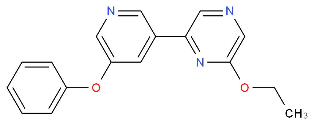 2-ethoxy-6-(5-phenoxypyridin-3-yl)pyrazine_分子结构_CAS_1333222-11-9