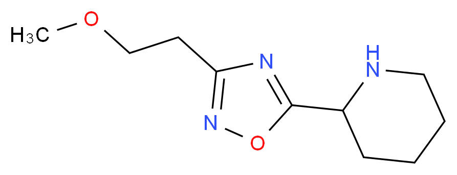 2-[3-(2-methoxyethyl)-1,2,4-oxadiazol-5-yl]piperidine_分子结构_CAS_915923-31-8)