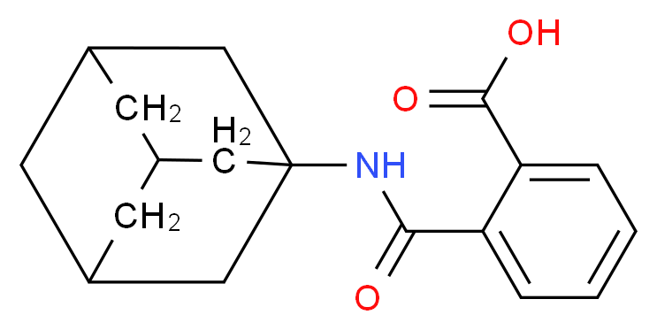 2-[(adamantan-1-yl)carbamoyl]benzoic acid_分子结构_CAS_26878-89-7