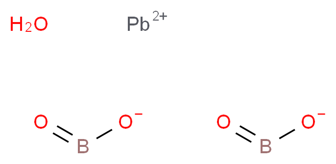 λ<sup>2</sup>-lead(2+) ion hydrate dioxoborinate_分子结构_CAS_10214-39-8