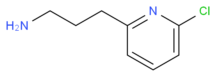 3-(6-chloropyridin-2-yl)propan-1-amine_分子结构_CAS_1060812-02-3)