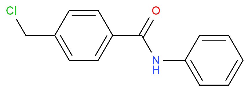 4-Chloromethyl-N-phenylbenzamide_分子结构_CAS_226250-00-6)