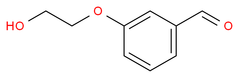 3-(2-hydroxyethoxy)benzaldehyde_分子结构_CAS_60345-97-3