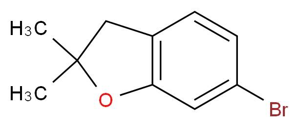 6-bromo-2,2-dimethyl-2,3-dihydro-1-benzofuran_分子结构_CAS_140896-85-1