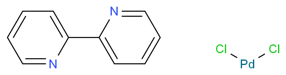 2-(pyridin-2-yl)pyridine; dichloropalladium_分子结构_CAS_14871-92-2