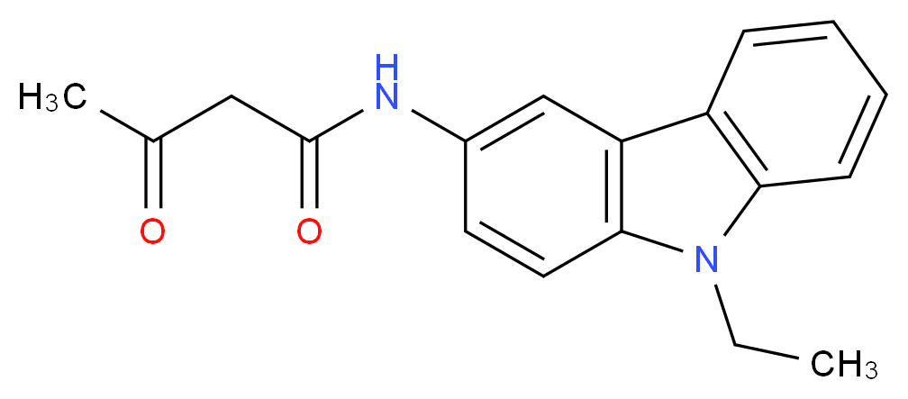 N-(9-ethyl-9H-carbazol-3-yl)-3-oxobutanamide_分子结构_CAS_331713-74-7)