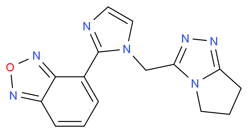 4-[1-(6,7-dihydro-5H-pyrrolo[2,1-c][1,2,4]triazol-3-ylmethyl)-1H-imidazol-2-yl]-2,1,3-benzoxadiazole_分子结构_CAS_)