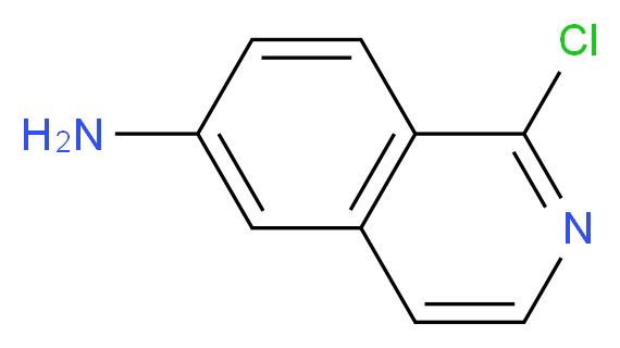 1-Chloroisoquinolin-6-amine_分子结构_CAS_347146-33-2)