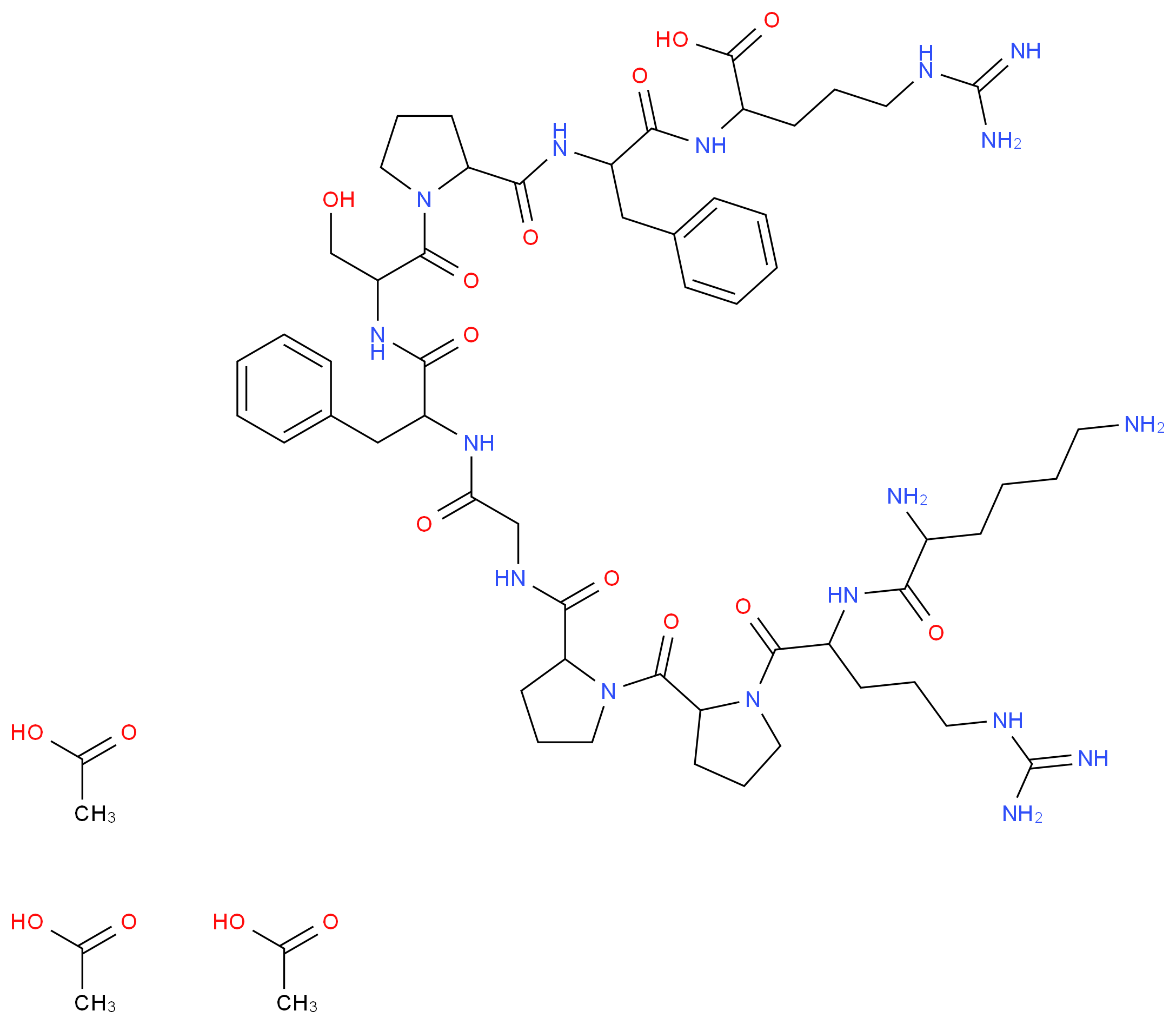 Lys-BRADYKININ_分子结构_CAS_342-10-9)