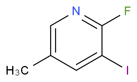 2-Fluoro-3-iodo-5-methylpyridine_分子结构_CAS_153034-78-7)