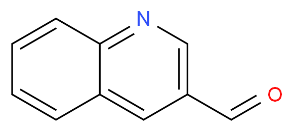 Quinoline-3-carboxaldehyde_分子结构_CAS_13669-42-6)