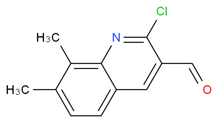 2-chloro-7,8-dimethylquinoline-3-carbaldehyde_分子结构_CAS_323196-70-9