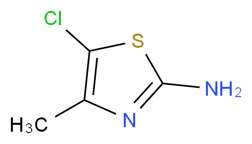 2-Amino-5-chloro-4-methyl-1,3-thiazole_分子结构_CAS_5316-76-7)
