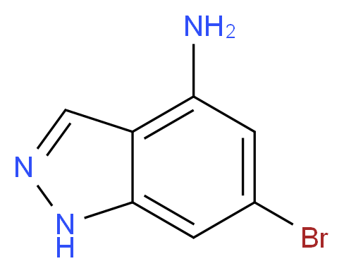 6-Bromo-1H-indazol-4-amine_分子结构_CAS_885518-50-3)