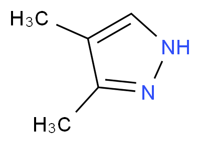 3,4-dimethyl-1H-pyrazole_分子结构_CAS_2820-37-3